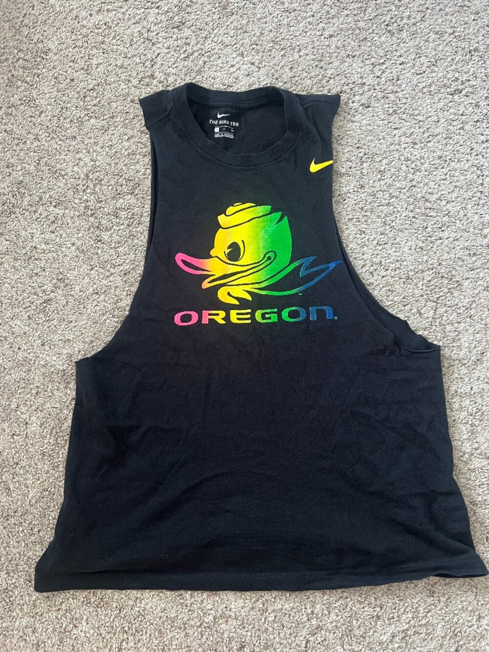 Nike Oregon Ducks Cut Off Tank Top